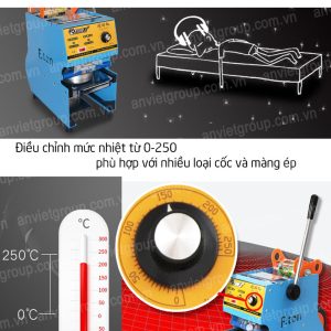 Máy dán ép dập nắp miệng ly cốc Eton D7 15 Máy dán ép dập đậy đóng nắp miệng ly cốc hộp Eton D7 An Việt (ET-D7