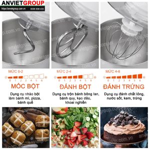 Máy đánh trứng trộn bột FEST RC6L3N