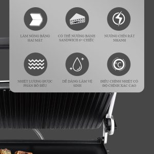 Máy kẹp nướng bánh mì bán công nghiệp TS9663 An Việt