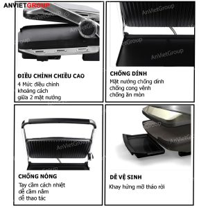 Máy kẹp nướng bánh mì bán công nghiệp TS9663 An Việt