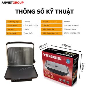 Máy kẹp nướng bánh mì bán công nghiệp TS9663 An Việt